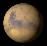 View of Mars from Earth at opposition on May 28th 2018 at 0h UT (Image from NASA's Solar System Simulator v4)