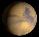 View of Mars from Earth on October 25th 2018 at 0h UT (Image from NASA's Solar System Simulator v4)