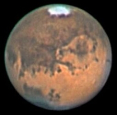 The planet Mars imaged by Ed Grafton in August 2003 (Image: Ed Grafton /ALPO-Japan)