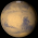 View of Mars from Earth on December 30th 2009 at 0h UT (Image from NASA's Solar System Simulator v4)