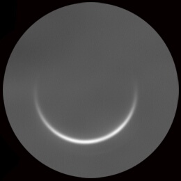 A thin crescent Venus imaged by Tomio Akutsu (Ibaraki Prefecture, Japan) in January 2022 (Photo: Tomio Akutsu/ALPO-Japan)