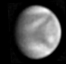 Gibbous Venus in ultraviolet imaged by Massimo Bianchi (Milan, Italy) in July 2022 (Image: Massimo Bianchi/ALPO-Japan)