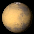 View of Mars from Earth on February 27th 2014 at 0h UT (Image from NASA's Solar System Simulator v4)
