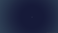 A simulation of the sky at the moment of eclipse totality on August 21st 2017, showing the planets and brighter stars which are likely to be seen (Copyright Martin J Powell 2017)