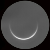 A thin crescent Venus imaged by Tomio Akutsu (Ibaraki Prefecture, Japan) in January 2022. Click for a larger image (Photo: Tomio Akutsu/ALPO-Japan)