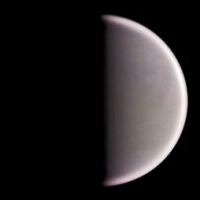 Venus at dichotomy imaged by Manos Kardasis on January 13th 2017. Click for larger image, 4 KB (Image: ALPO-Japan/Manos Kardasis)