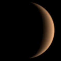 Crescent Venus imaged by Guan Zhong Wang in December 2021. Click on thumbnail for a larger version, 4 KB (Image: Guan Zhong Wang/ALPO-Japan)