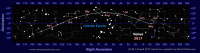 Star map showing the path of Venus through the zodiac during the 2017 morning apparition. Click for full-size picture, 45 KB (Copyright Martin J Powell, 2017)