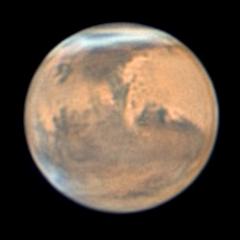Mars at opposition in December 2022 imaged by Johnson Lo (Image: Johnson Lo/ALPO-Japan)
