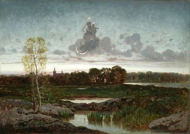 'Morning Star' - a painting by Polish artist Jzef Szermentowski (1833-1876) held at the National Museum in Warsaw
