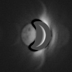 Thermal emission of the night-side of Venus imaged by John Boudreau on December 12th 2021 (Image: John Boudreau/ALPO-Japan)